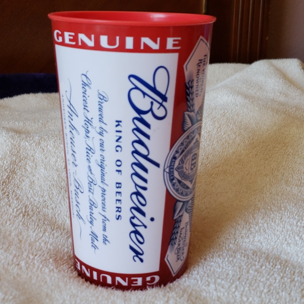 Budweiser plastic cup for gift or collection